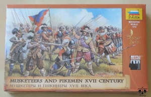 Musketeers and Pikemen XVII Century, Scale 1/72, Zvezda 8061, model plastikowy