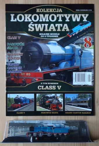 Lokomotywa Class V, Kolekcja Lokomotywy Świata nr 8, model plastikowy.jpg