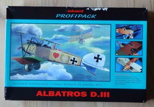 Albatros D.III, Super detailed 1/48th scale, Eduard Profipack Kit No. 8035, model plastikowy.jpg
