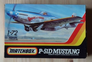 North American P-51D Mustang, 1-72, Matchbox , model plastikowy