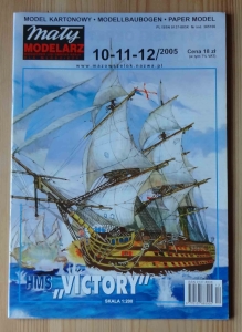 HMS "Victory", skala 1:200, Mały Modelarz 10-11-12/2005, model kartonowy