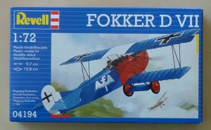 Fokker D VII, skala 1:72, Revell 04194, model plastikowy