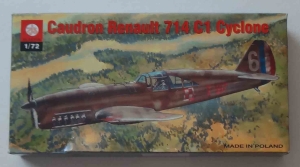 Caudron Renault 714 C1 Cyclone, skala 1:72, Plastyk S-136, model plastikowy