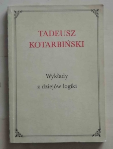 Tadeusz Kotarbiński, Wykłady z dziejów logiki