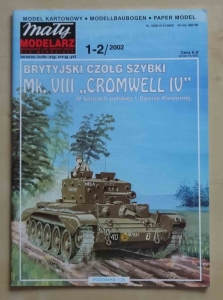Brytyjski czołg szybki Mk. VIII "Cromwell IV", skala 1:25, Mały Modelarz 1-2/2002