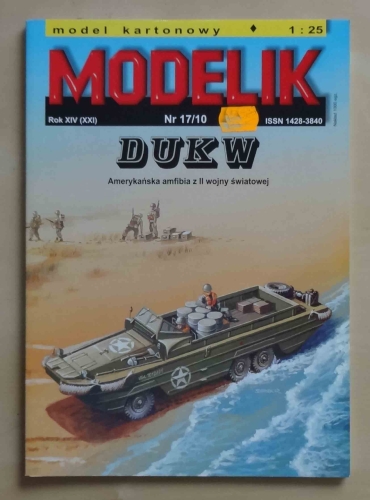 Amerykańska amfibia z II wojny światowej DUKW, skala 1:25, Modelik nr 17/10.jpg