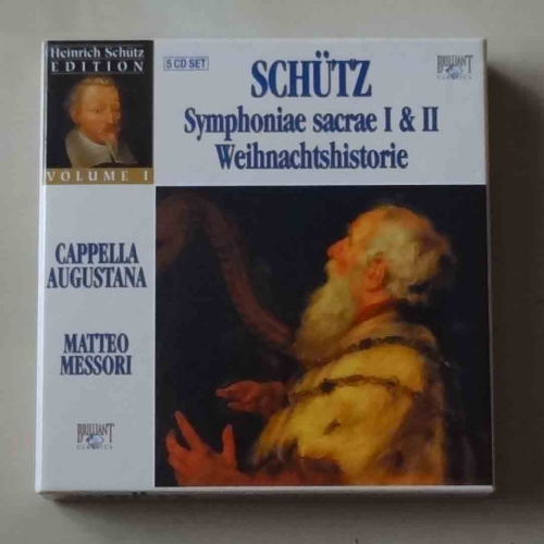 Schutz. Symphoniae sacrae I &amp; II, Weihnachtshistorie. 5 płyt CD .jpg