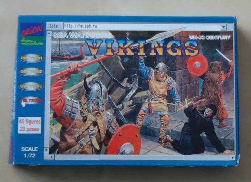 Figurki wikingów. Sea Warriors Vikings VIII-XI Century, 1/72 scale, Orion ORI 72004.jpg