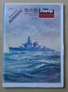 Krążownik "Nurnberg", skala 1:200, Mały Modelarz 10-11/93