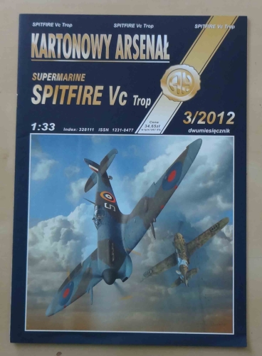 Supermarine Spitfire Vc Trop, skala 1:33, Kartonowy Arsenał 3/2012.jpg
