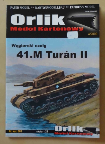 Węgierski czołg 41.M Turan II, skala 1:25, Orlik 4/2009, model kartonowy.jpg