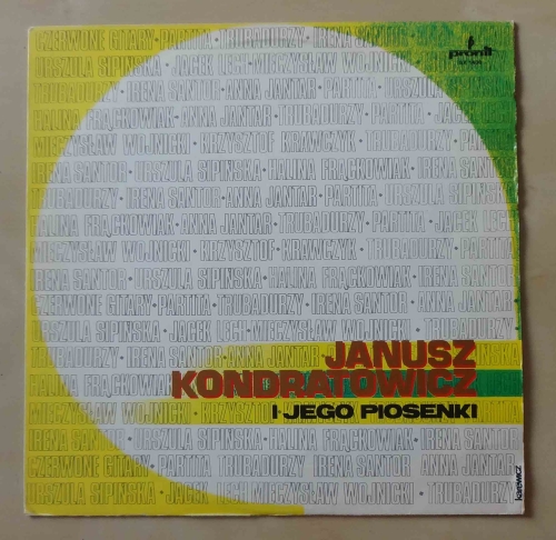Janusz Kondratowicz i jego piosenki, płyta winylowa.jpg
