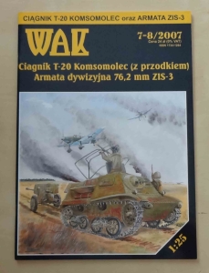 Ciągnik T-20 Komsomolec, Armata ZIS-3, skala 1:25, WAK 7-8/2007