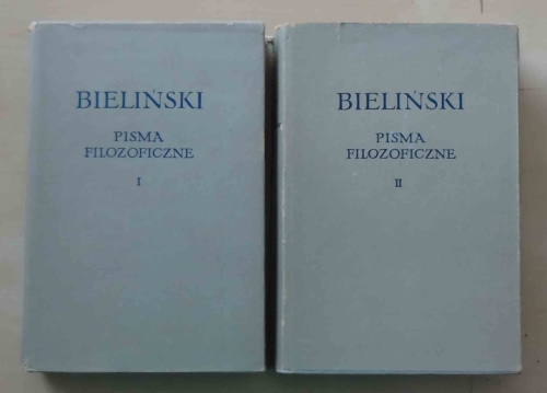 Bieliński, Pisma filozoficzne, tom I i II.jpg