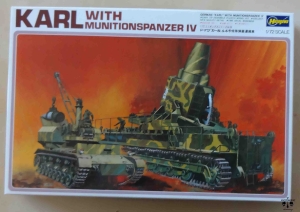 Moździerz KARL z wozem amunicyjnym; KARL with Munitionspanzer IV, 1/72 scale; Hasegawa MB - 033:1700