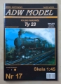Polski parowóz Ty 23, ADW Model Nr 17, skala 1:45. Seria "kartonowa kolej" Nr 1/2010.jpg