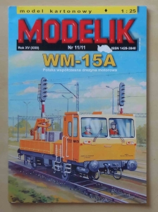Polska drezyna motorowa WM-15A, skala 1:25, Modelik Nr 11/11