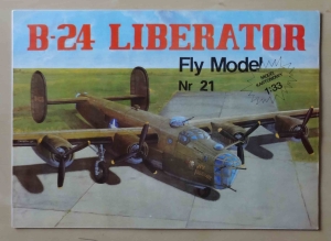B-24 Liberator, skala 1:33, Fly Model Nr 21, I wydanie