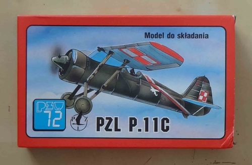 PZL P.11C, skala 1:72, PZW 72, model plastikowy.jpg