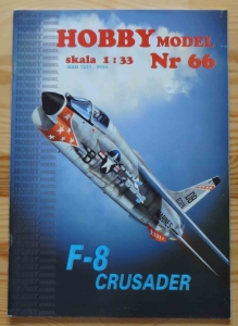 F-8 Crusader, skala 1:33, Hobby Model nr 66, model kartonowy