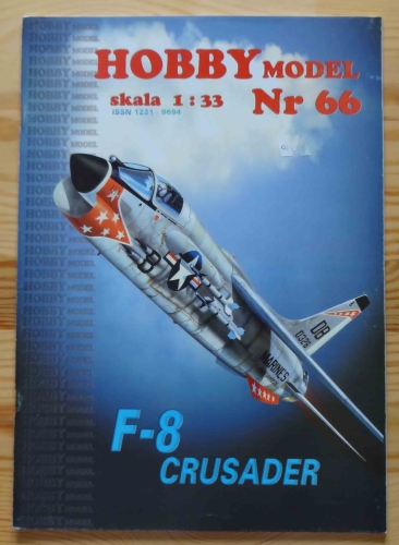 F-8 Crusader, skala 1:33, Hobby Model nr 66, model kartonowy.jpg