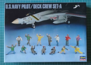 Piloci U.S. Navy i załoga pokładowa lotniskowca, skala 1:48, Hasegawa X48-6