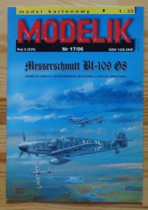 Messerschmitt Bf-109 G8, skala 1:33, Modelik Nr 17/06