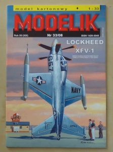 Lockheed XFV-1, skala 1:33, Modelik Nr 33/08