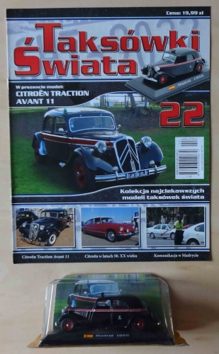 Citroen Traction Avant 11, Taksówki Świata nr 22.jpg