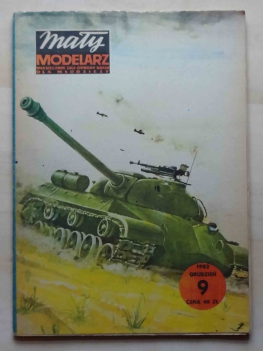 Radziecki czołg ciężki IS 3, skala 1:25, Mały Modelarz 9 grudzień 1982.jpg