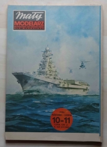 Krążownik ZOP "Mińsk", skala 1:400, Mały Modelarz 10-11/1986
