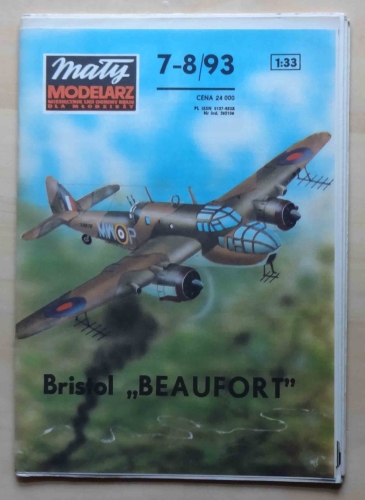 Bristol "BEAUFORT", skala 1:33, Mały Modelarz 7-8/93.jpg