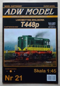 Lokomotywa spalinowa T448p, skala 1:45, ADW MODEL 5/2010 Nr 21