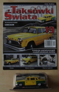 Checker, Taksówki Świata nr 19, model z pismem