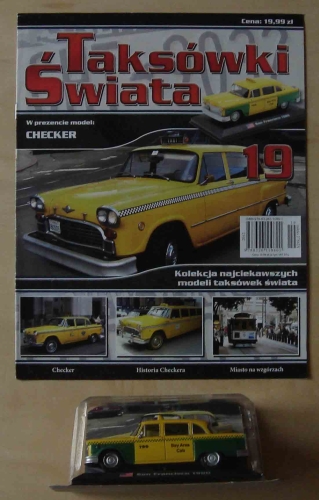 Checker, Taksówki Świata nr 19, model z pismem.jpg