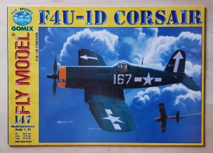 F4U-1D CORSAIR, Fly Model 147, model kartonowy