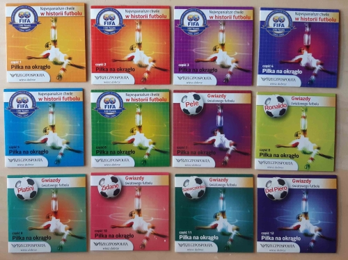 Piłka na okrągło, 12 płyt DVD.jpg
