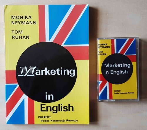 Monika Neymann, Tom Ruhan, Marketing in English, książka i kaseta magnetofonowa.jpg