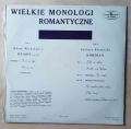 Wielkie monologi romantyczne. Recytuje Ignacy Gogolewski, płyta winylowa,2.jpg
