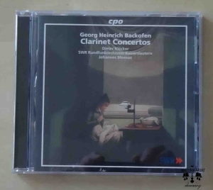 Georg Heinrich Backofen, Clarinet Concertos, CD
