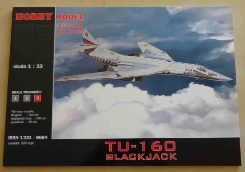 Tu-160 Blackjack, skala 1:33, Hobby Model 2/2005, Nr kat. 87, model kartonowy.jpg