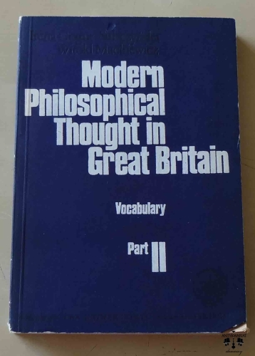 Irena Gogut-Subczyńska, Witold Mackiewicz, Modern Philosophical Thought in Great Britain, Part II  - Vocabulary.jpg