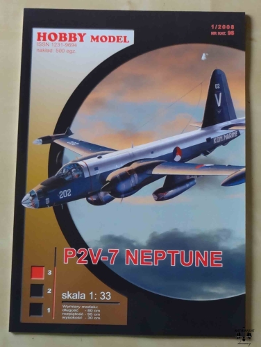 P2V-7 Neptune, skala 1:33, Hobby Model 1/2008, Nr kat. 96, model kartonowy.jpg