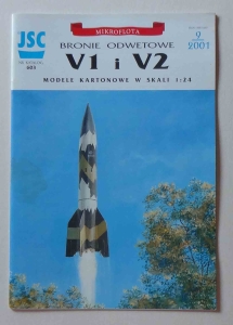 Bronie odwetowe V1 i V2, skala 1:24, JSC nr katalog. 603, model kartonowy