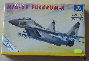 MIG-29 FULCRUM-A, Scale 1:72, Italeri No 184, model plastikowy