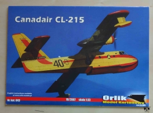 Canadair CL-215, skala 1:33, Orlik Model Kartonowy 10/2007