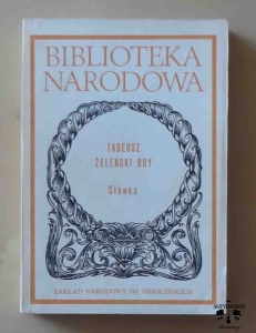 Tadeusz Żeleński Boy, Słówka, Biblioteka Narodowa