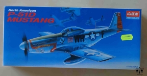 North American P-51D Mustang, 1/72 scale, model plastikowy, Academy