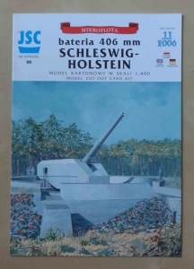 Bateria 406 mm Schleswig - Holstein, skala 1:400, JSC nr katalog. 88, 11/2006