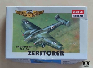 Messerschmitt Bf-110 G Zerstorer, 1/144th Scale, Academy Minicraft 4411, model plastikowy